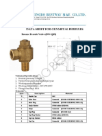 Data Sheet of Bronze Ferrule Valves