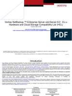 Veritas Netbackup ™ Enterprise Server and Server 8.2 - 8.X.X Hardware and Cloud Storage Compatibility List (HCL)