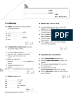 TEST 6 (Module 6) : Vocabulary