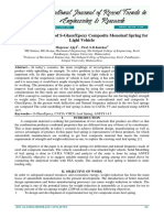 Design and Analysis of S-Glass/Epoxy Composite Monoleaf Spring For Light Vehicle