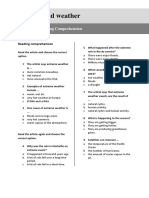 Wild Weather: Reading Comprehension