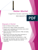 Walter Mischel: Cognitive Social Learning Theory Reconceptualization