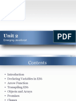 Unit 2: Emerging Javascript