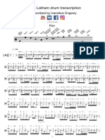 Rick Latham - Funkin' It Up - Drum Transcription