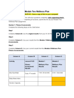 Module Two Wellness Plan