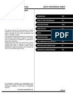 2001 Legacy Service Manual Quick Reference Index Supplement For 6 Cylinder Engine Model