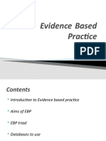 Evidence Based Practice Lec 1