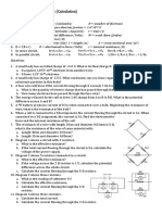 Physics Revision On Electric (Calculation)