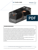 Data Sheet: Clarifier 13000: Description Lamella Separator