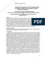 A Mathematical Scheme For Calculation of Lift of Planing Crafts With Large Mean Wetted Length and A Comparative Study of Effective Parameters