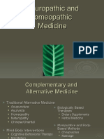 Naturopathic and Homeopathic Medicine