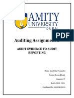 Alan Fernandes (AUDIT EVIDENCE TO AUDIT REPORTING)