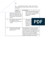 GE9 - The Life and Works of Rizal Worksheet 4