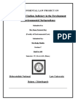 Contribution of Indian Judiciary in The Development of Environmental Jurisprudence