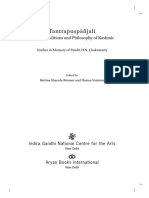 Tantrapu Pāñjali: Tantric Traditions and Philosophy of Kashmir