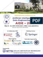 AIDE - 2019: Artificial Intelligence and Data Engineering - 2019