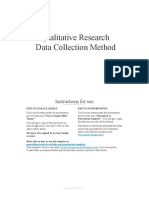 Qualitative Research Data Collection Method