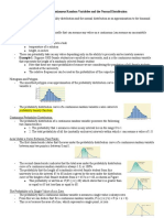 Chpater 6 - Continous Random Variables and The Normal Distribution