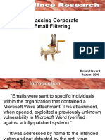 Bypassing Corporate Email Filtering