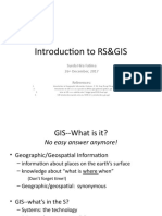 Introduction To RS&GIS: Syeda Hira Fatima 26 December, 2017 References