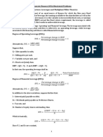 CFi Capital Structure Leverage Problems