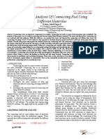 Design and Analysis of Connecting Rod Using Different Materilas