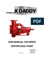 Iom Manual 250 Series Centrifugal Pump: M15794, Rev 0