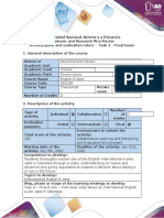 Activity Guide and Evaluation Rubric - Task 4 - Final Exam