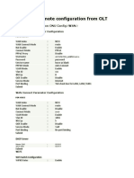 Remote Configuration of ONU