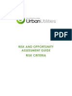 QUU Risk Opportunity Assessment Guide Risk Criteria PRO84