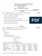 Practice Paper-June 2020: Answer Any Five Sub-Questions, Each Sub-Question Carries Two Marks. 5x2 10