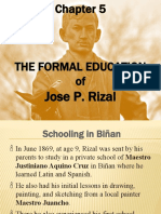 RIZAL - CHAP 05 - Formal Education of Jose Rizal - NO VIDEOS - LMS 2020