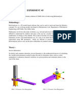 Experiment - 05: FIG1: 2 Prismatic Joint Manipulator FIG 2: 2 Prismatic Joint Manipulator