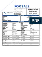 Synchronous Generator: Data Sheet