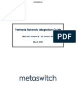 Perimeta Network Integration Guide: PMC-008 - Version 4.7.20 - Issue 1-406