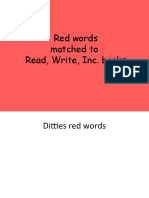 Red Words Matched To Read, Write, Inc. Books