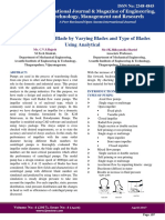 Design of Impeller Blade by Varying Blades and Type of Blades Using Analytical PDF