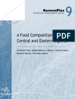 A Food Composition Table For Central and Eastern Uganda