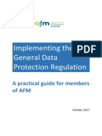 AFM GDPR Guide, Online Version