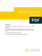 Deductive Reasoning Free Test: Assessmentday