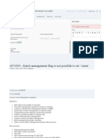 Batch Management Flag Is Not Possible To Set / Unset