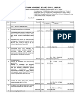 Rajasthan Housing Board Div-V, Jaipur: Part-A "Based On BSR RHB 2013"