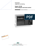 Sepam 100 MI Mimic Diagram and Local Control: Protection Diagnosis Monitoring