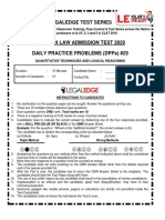 Legaledge Test Series: Quantitative Techniques and Logical Reasoning