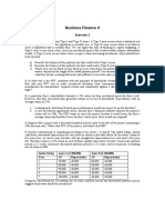 Business Finance II: Exercise 1