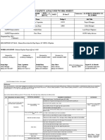 Job Safety Analysis Work Sheet