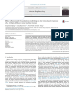 Effect of Monopile Foundation Modeling On The Structural Response of A 5-MW Offshore Wind Turbine Tower