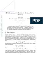 Totally Asymmetric Torsion On Riemann-Cartan Manifold: Yuyiu Lam