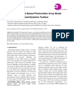 A Matlab/Simulink-Based Photovoltaic Array Model Employing Simpowersystems Toolbox