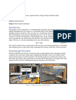 Wind Tunnel Calibration Memo